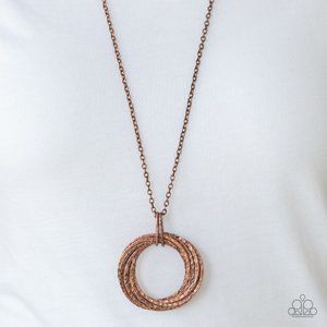 Metal Marathon Copper Necklace